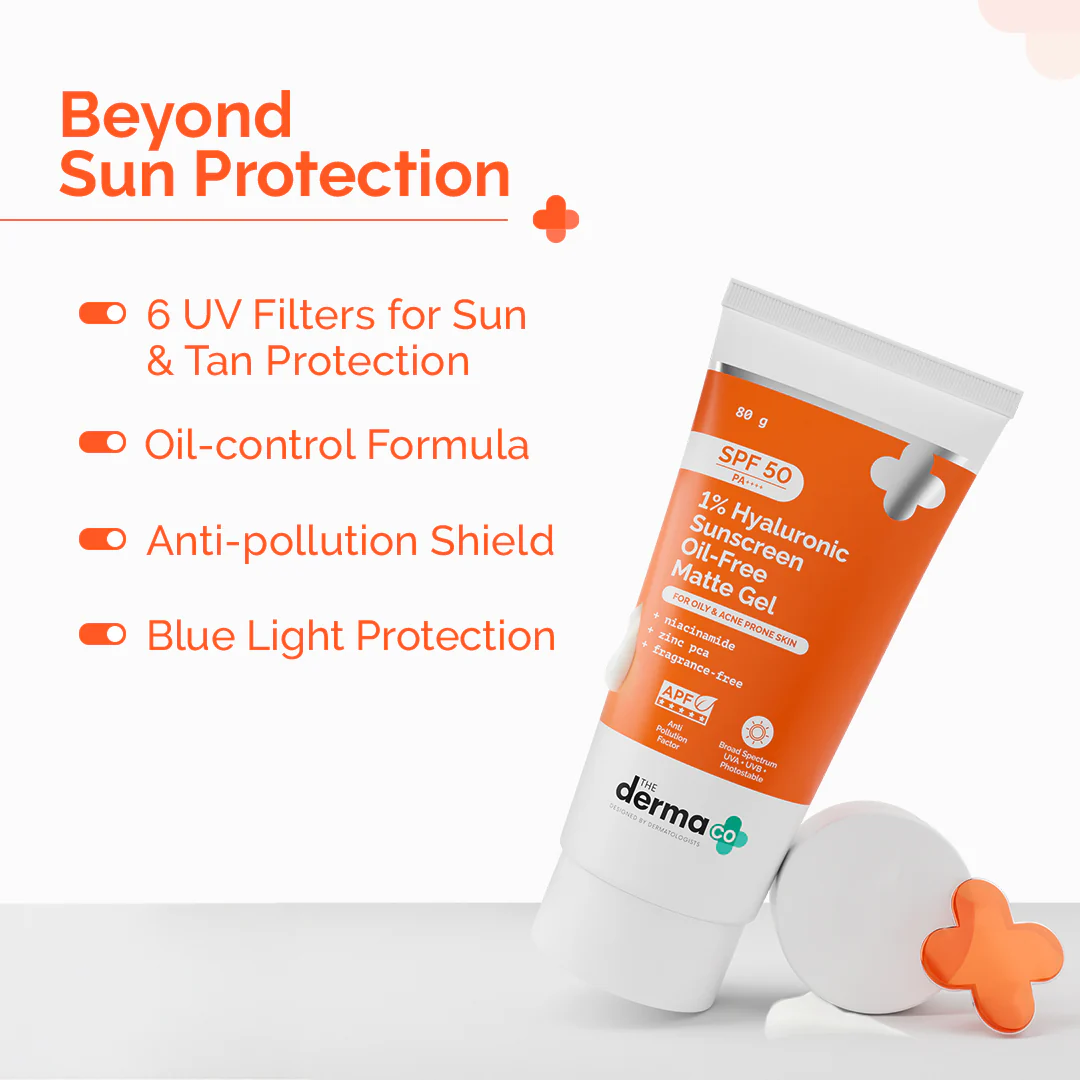 1% Hyaluronic Sunscreen Oil-Free Matte Gel - 80g - Image 5